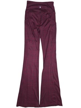 Lou & Grey Red and Black Flared Yoga Pants